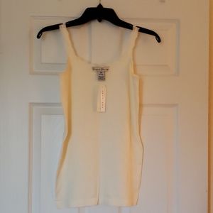 NWT, Seamless Lace Trim Stretchy Tank, Lg.